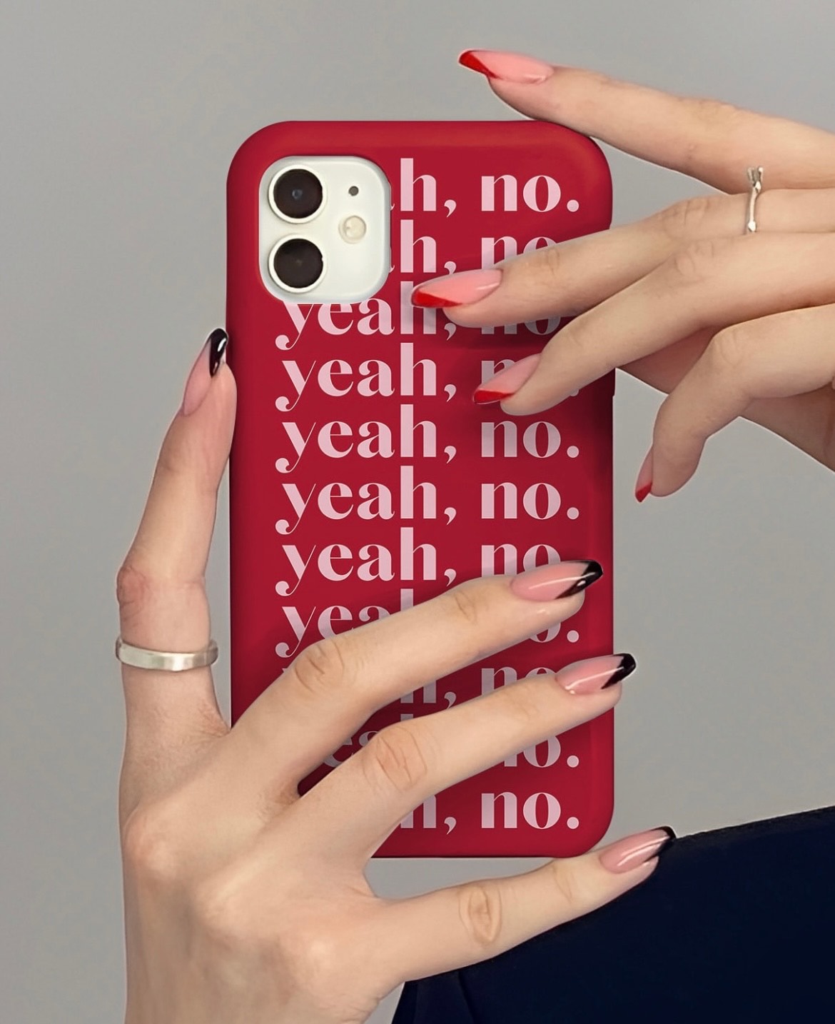 yeah, no. Quirky Tough iPhone Cases in red