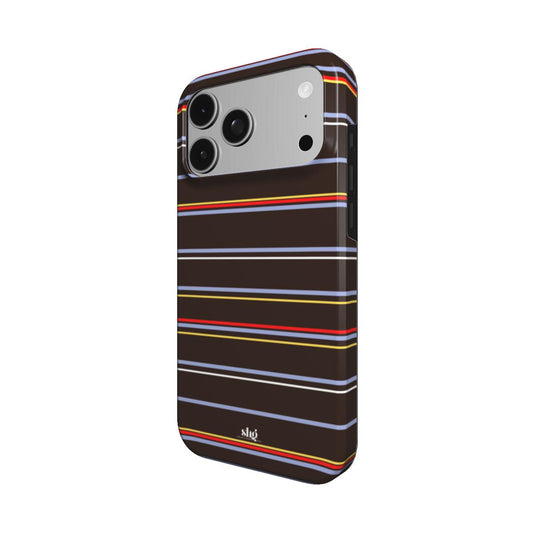 Chocolate Citylines Striped Phone Case