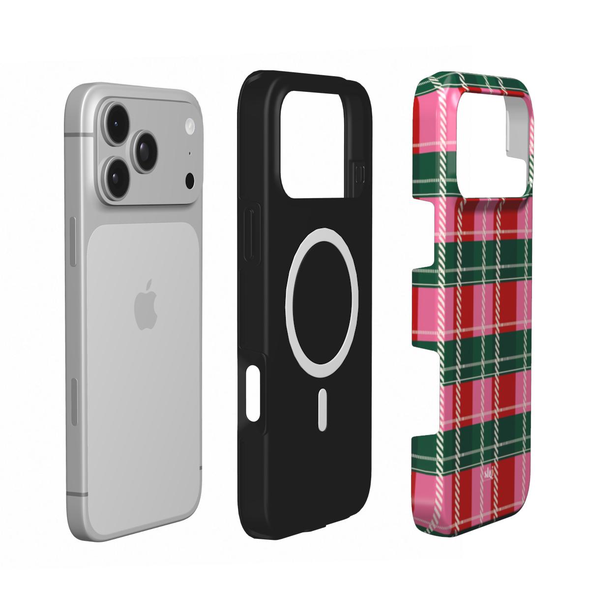 Miss Merry Tartan MagSafe Phone Case