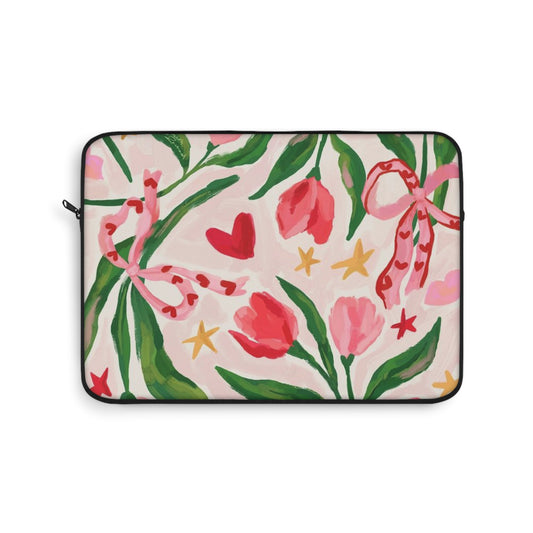 Tulip Love Floral Laptop Sleeve