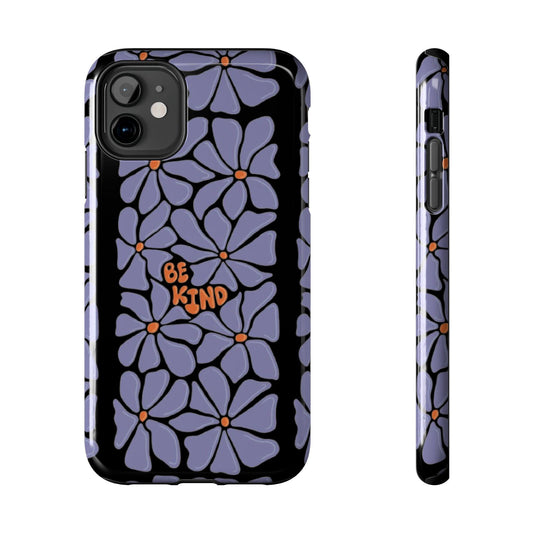 Be Kind Floral Tough iPhone Cases - SmartHomeGoodies