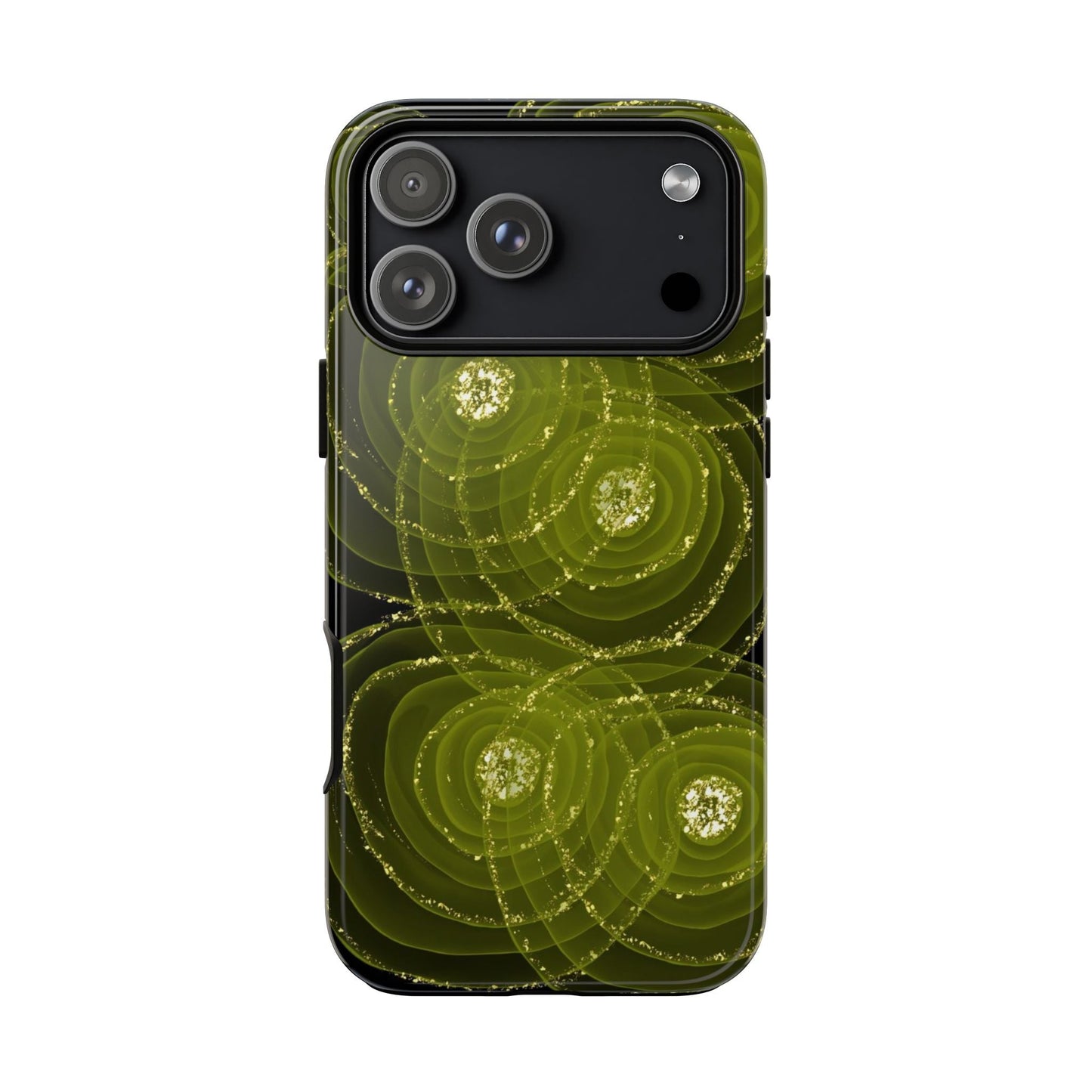 Christmas Sparkle Phone Case – Festive Green & Gold - SmartHomeGoodies