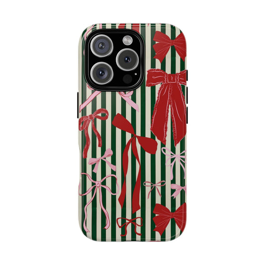 Coquette Christmas Bow Phone Case - SmartHomeGoodies