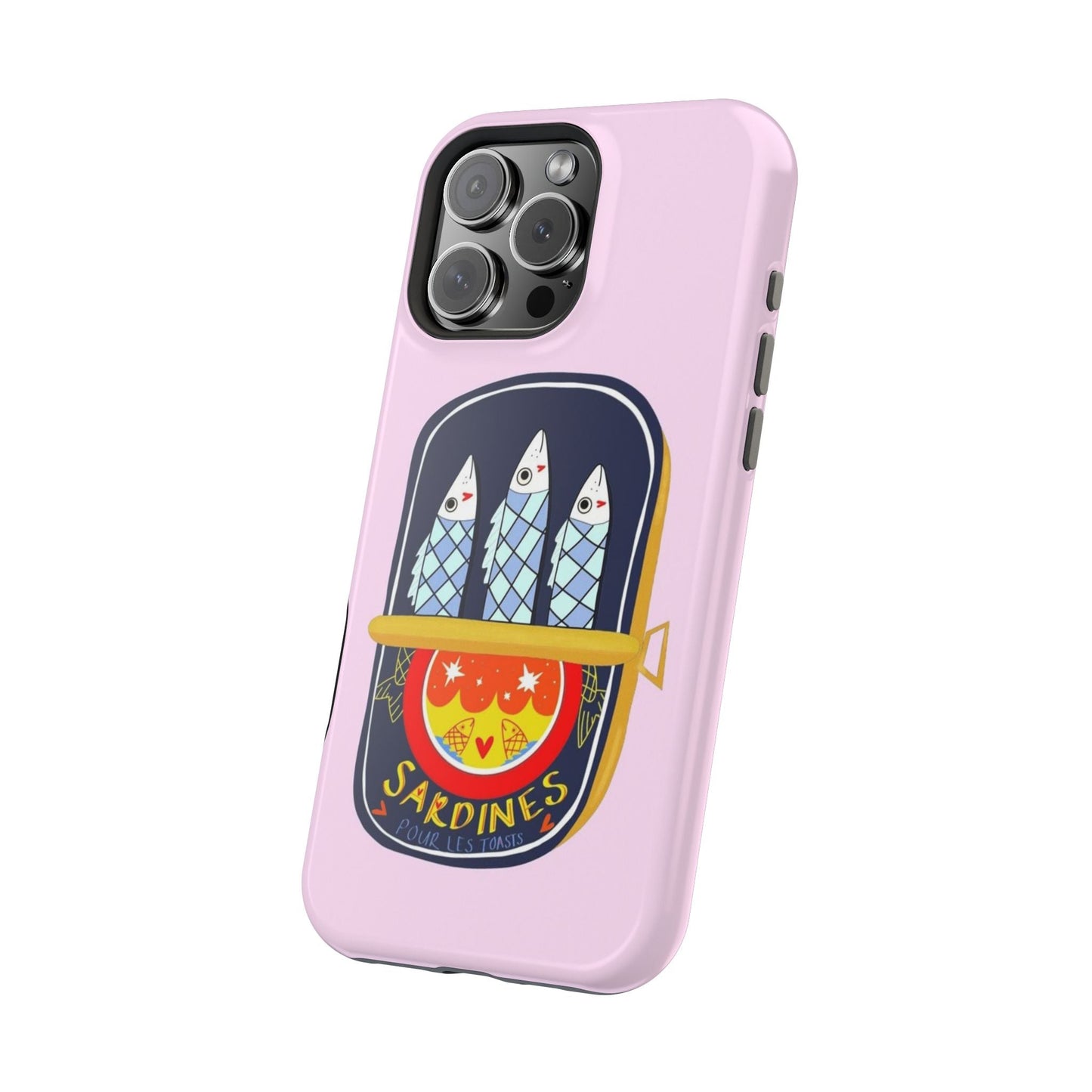 Cute Pink Sardines iPhone Case - SmartHomeGoodies