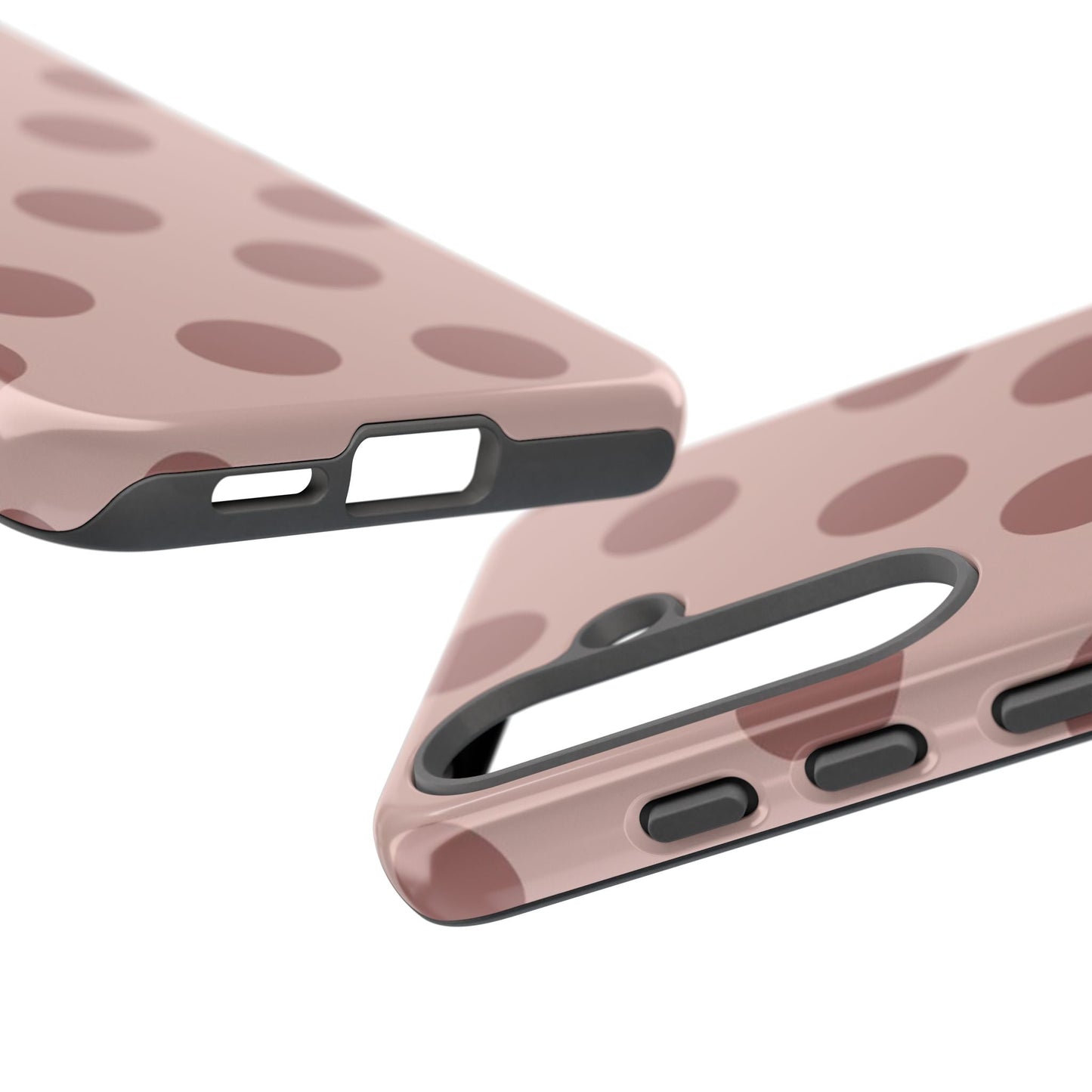 Minimal Blush Nude Polka Dot Phone Case - SmartHomeGoodies