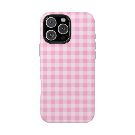 Pink Gingham Phone Case - SmartHomeGoodies