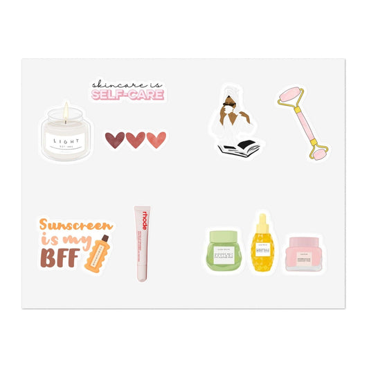 Skin Care is Self Care Sticker Sheets for Phone Case/iPad Cases/Laptops and Notebooks - SmartHomeGoodies