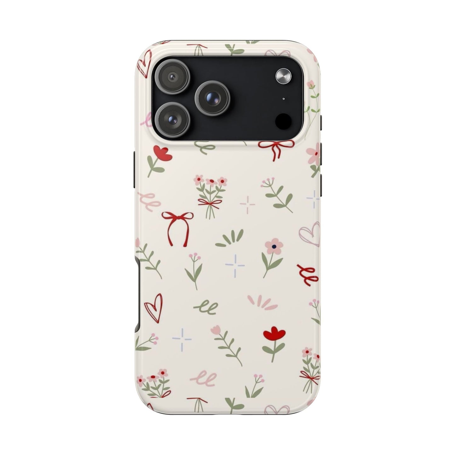 Spring Edition Hints of Red Floral Phone Case - SmartHomeGoodies