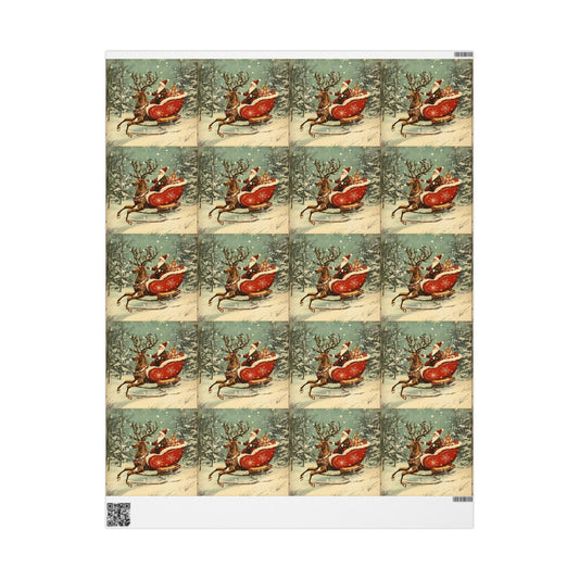Vintage Christmas wrapping paper - SmartHomeGoodies