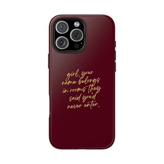 "Your Name Belongs" Tough Phone Cases - SmartHomeGoodies