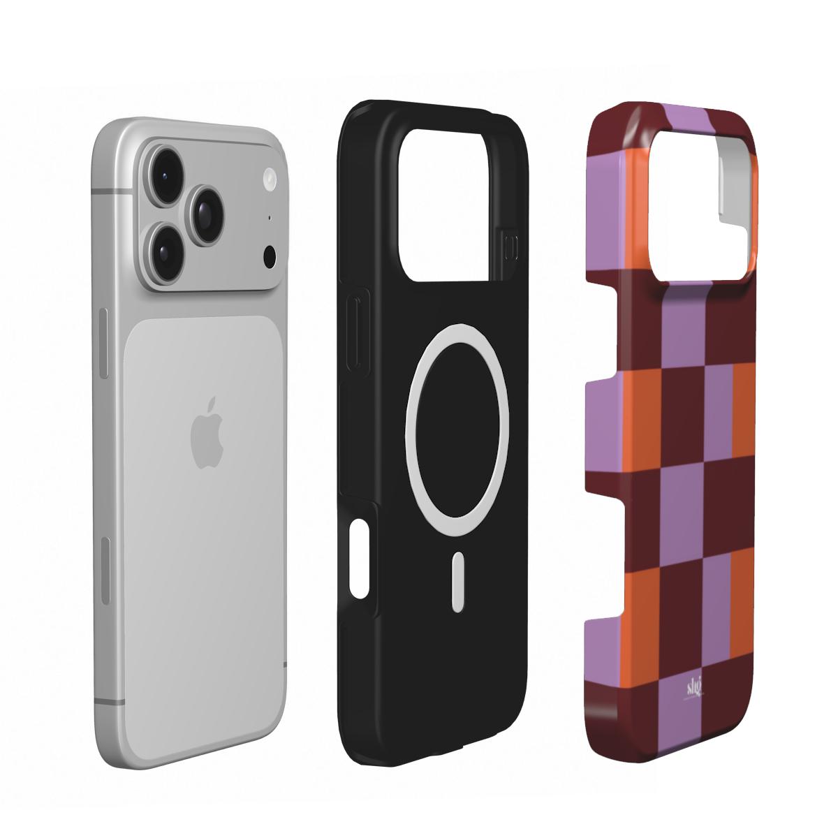 Plum Patchwork Phone Case