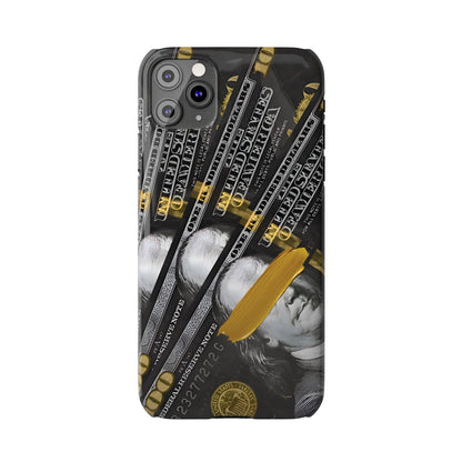 100 US Dollar Slim iPhone Case in Black & Gold - SMARTHOMEGOODIES - SmartHomeGoodies