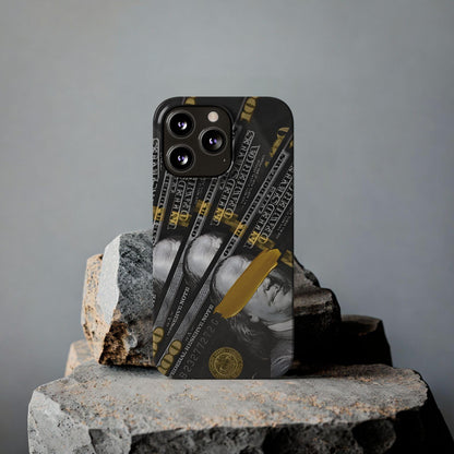 100 US Dollar Slim iPhone Case in Black & Gold - SMARTHOMEGOODIES - SmartHomeGoodies