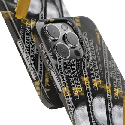 100 US Dollar Slim iPhone Case in Black & Gold - SMARTHOMEGOODIES - SmartHomeGoodies