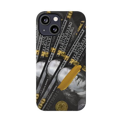 100 US Dollar Slim iPhone Case in Black & Gold - SMARTHOMEGOODIES - SmartHomeGoodies