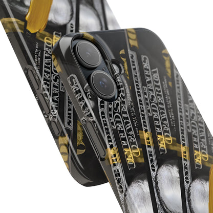 100 US Dollar Slim iPhone Case in Black & Gold - SMARTHOMEGOODIES - SmartHomeGoodies