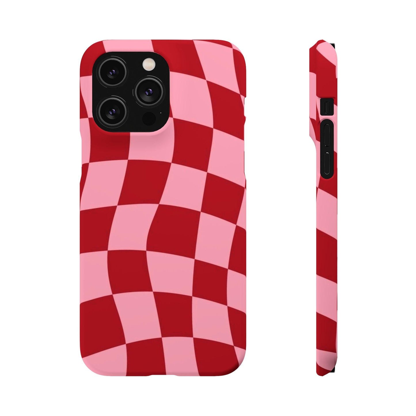 Twist & Check Red Snap iPhone Cases