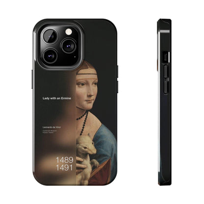 Da Vinci's Ermine Elegance Tough iPhone Cases