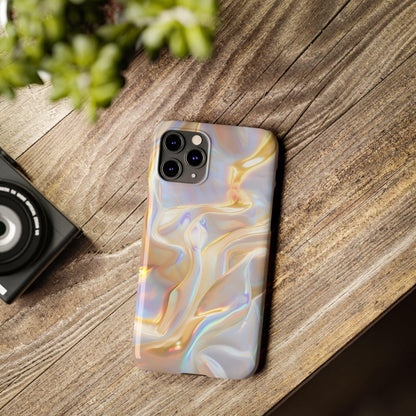 Iridescent Silk Flow Slim iPhone Cases