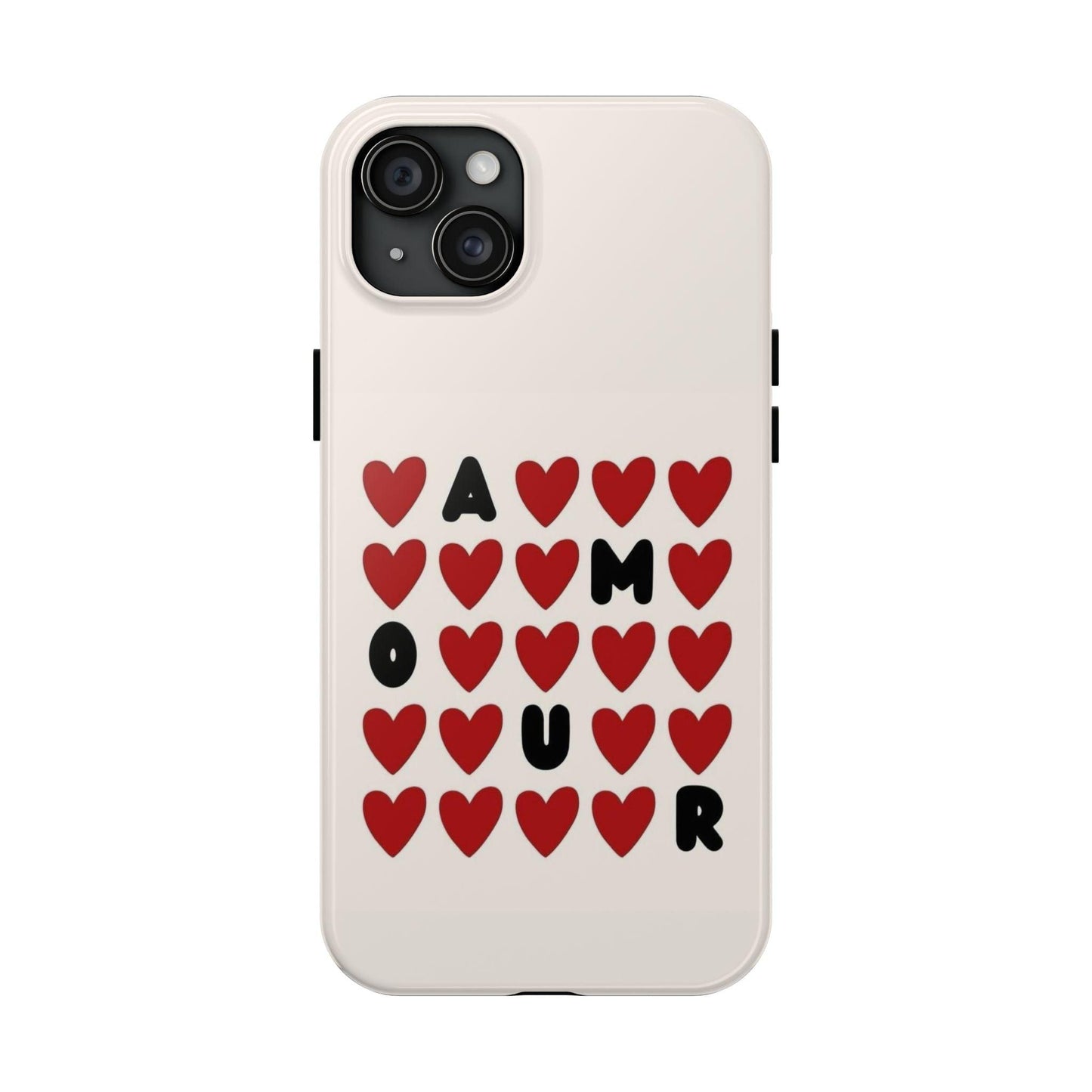 Amour Valentines Hearts Tough iPhone Cases