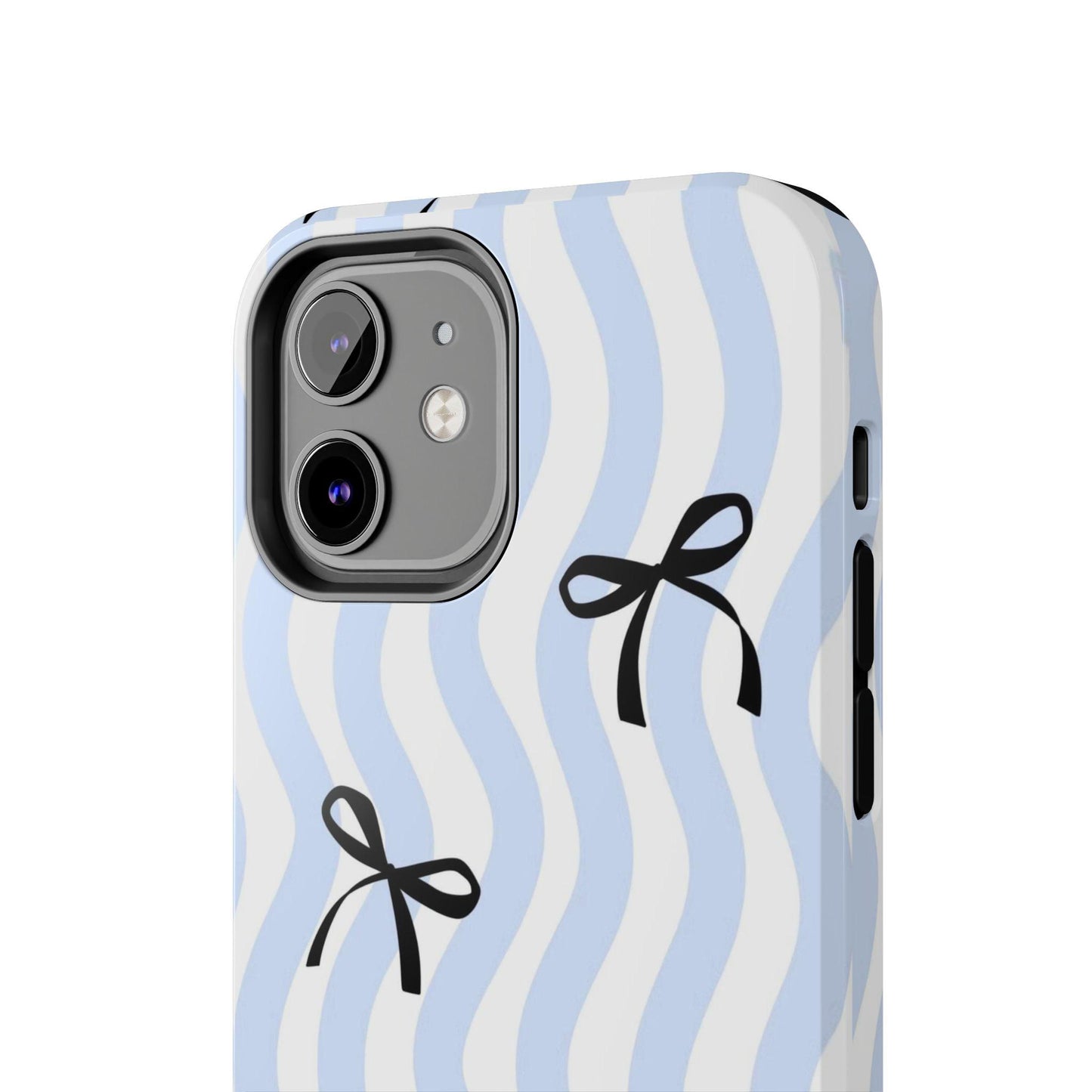 Bowtiful Blue Wavy Bliss Tough iPhone Cases