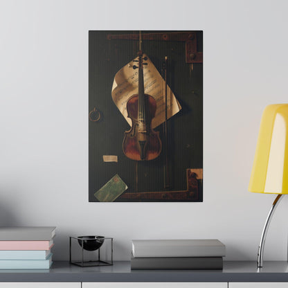 Still Life with Violin by William Harnett (1848-1892) - Matte Canvas, Stretched, 0.75"