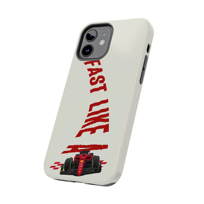 Fast Like a Race Car Tough iPhone Cases