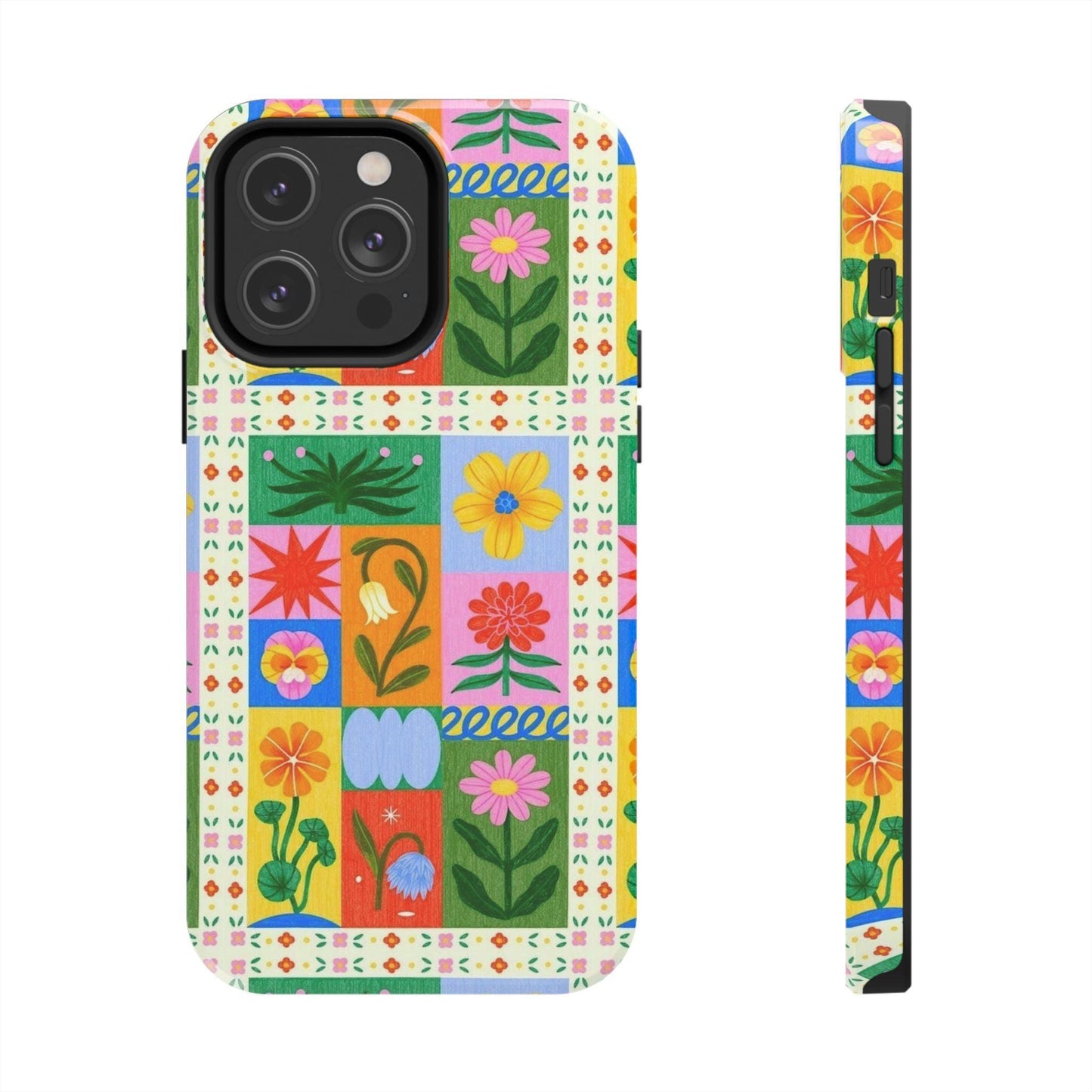 Flower Garden Paradise Tough iPhone Cases