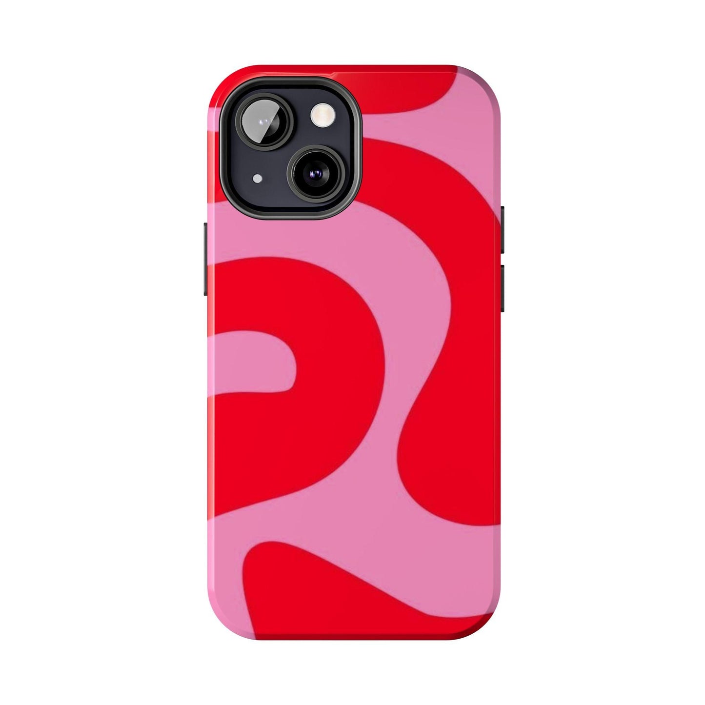 Pop Pink Swirls Tough iPhone Cases