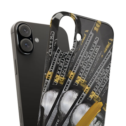 100 US Dollar Slim iPhone Case in Black & Gold - SMARTHOMEGOODIES