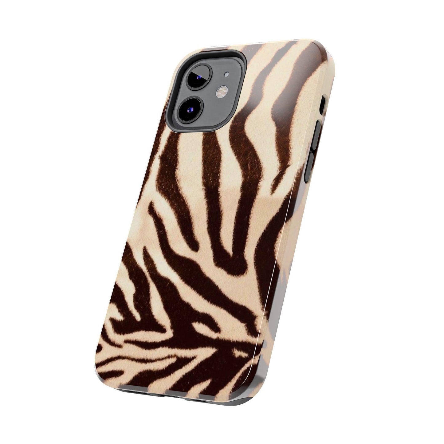 Taupe Twilights Stripe Tough iPhone Cases