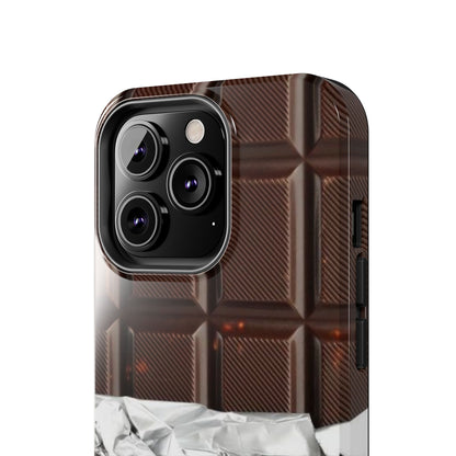 Chocolate with Silver Wrap iPhone Cases