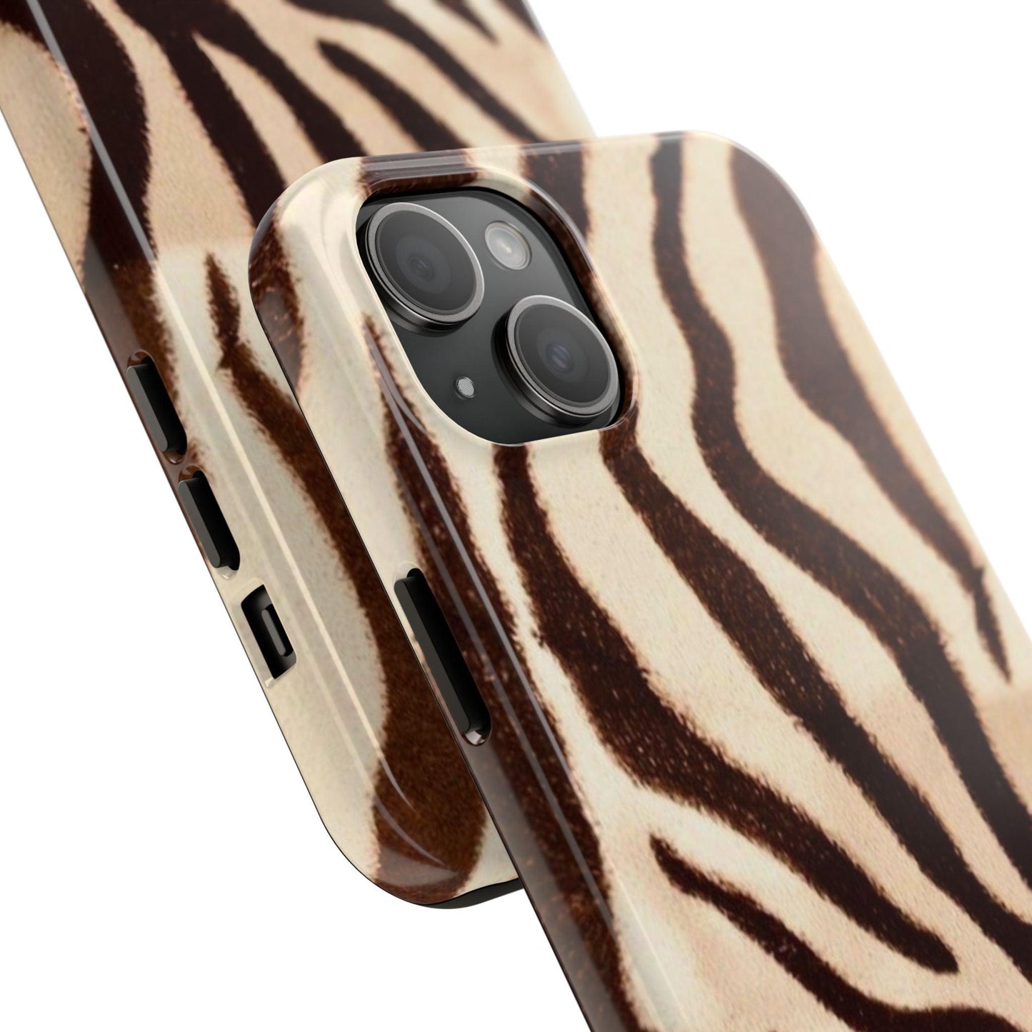 Taupe Twilights Stripe Tough iPhone Cases