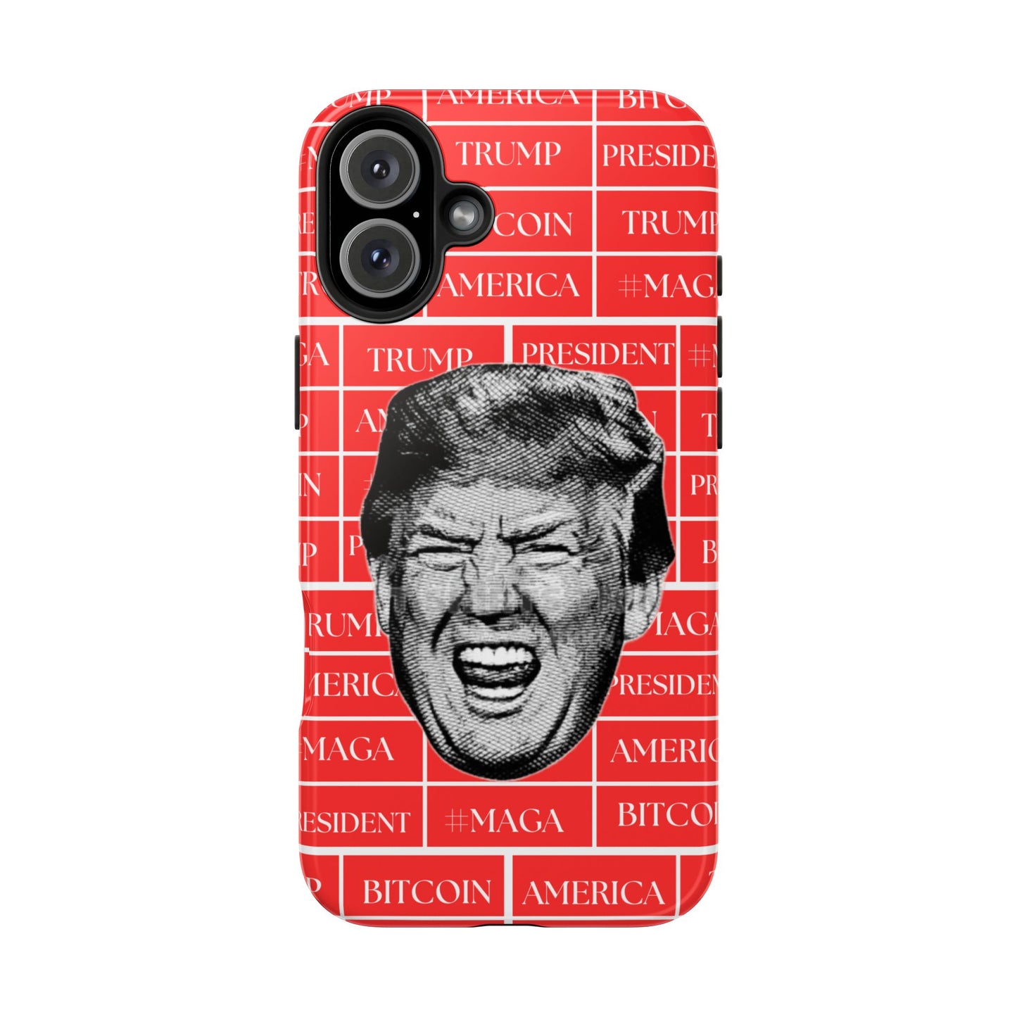 Bold Donald Trump Tough Phone Case - #MAGA & Bitcoin Design