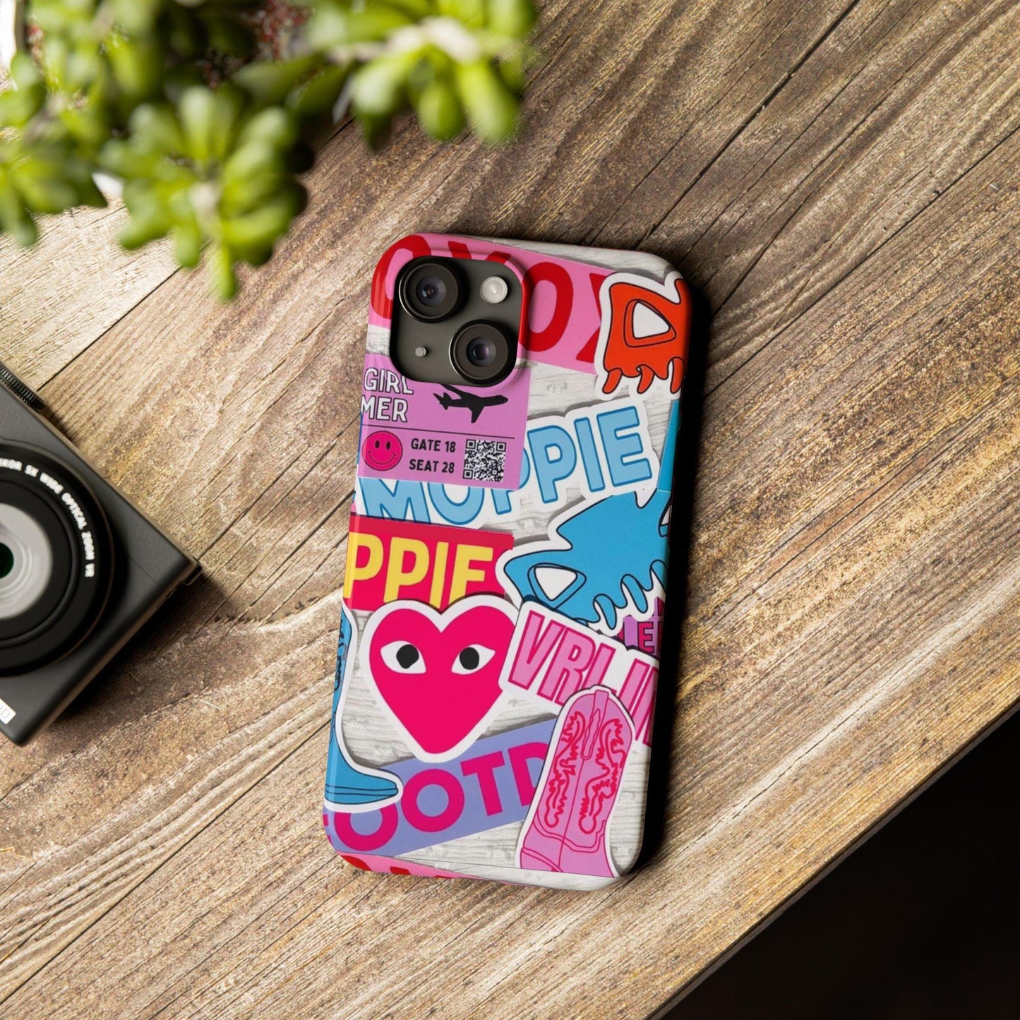 Sticker Frenzy Pop iPhone Cases