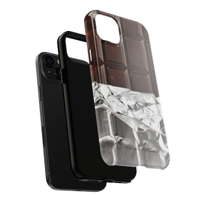 Chocolate with Silver Wrap iPhone Cases