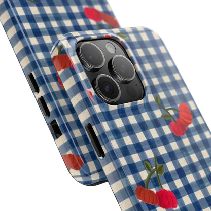 Charming Gingham Tough iPhone Cases