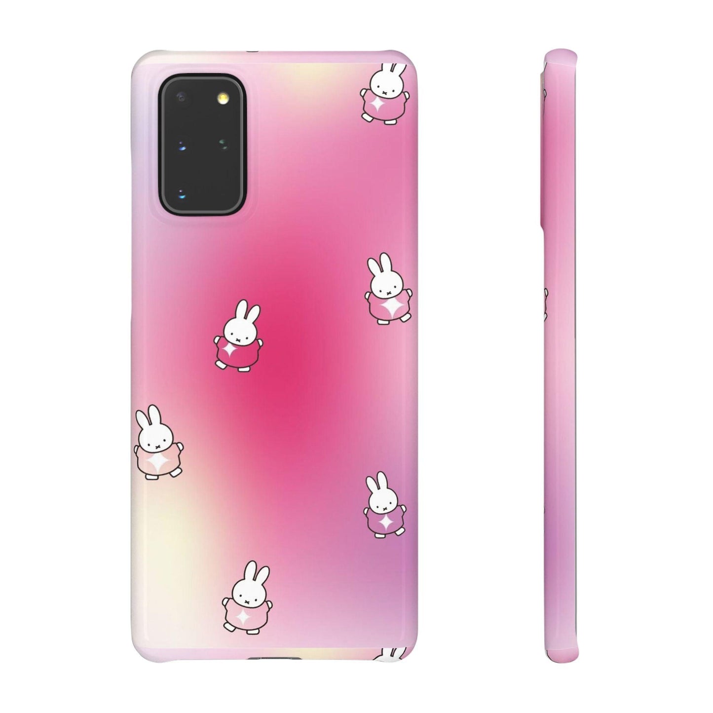 The Bunny Aura Pink Snap Cases