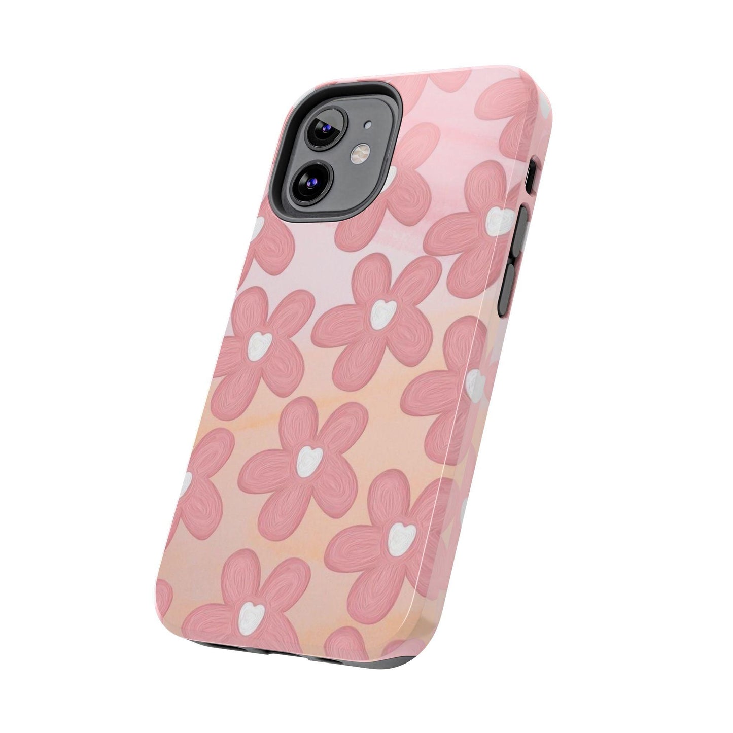 The Floral Hues Tough iPhone Cases