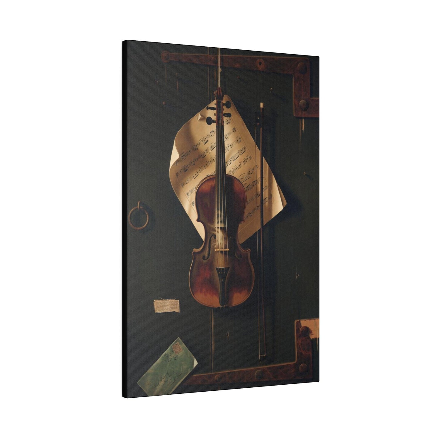 Still Life with Violin by William Harnett (1848-1892) - Matte Canvas, Stretched, 0.75"