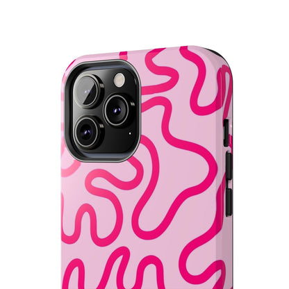 Pink Paradise Swirls Tough iPhone Cases