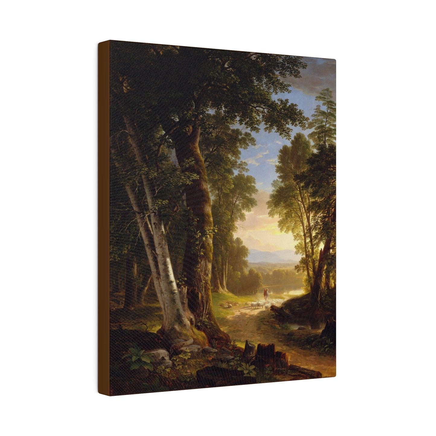 The Beeches by Asher Brown Durand on a Matte Canvas Stretched 0.75