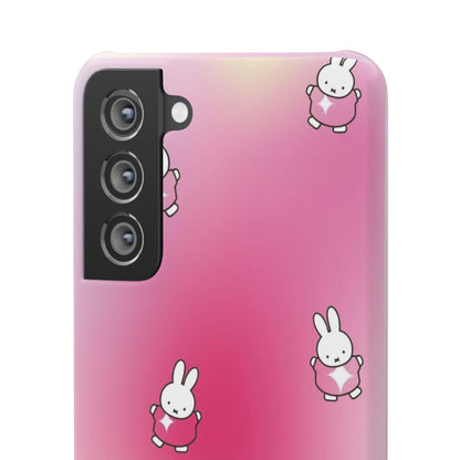 The Bunny Aura Pink Snap Cases