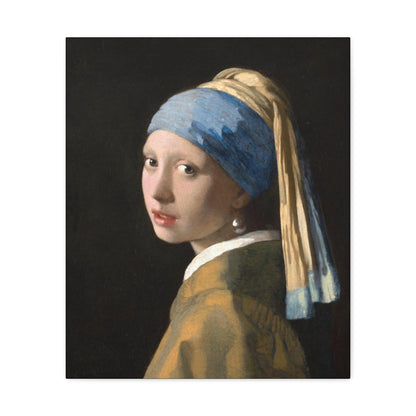 Girl with a Pearl Earring 1665 by Johannes Vermeer painting on a Canvas Gallery Wraps