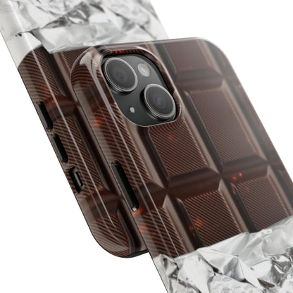 Chocolate with Silver Wrap iPhone Cases