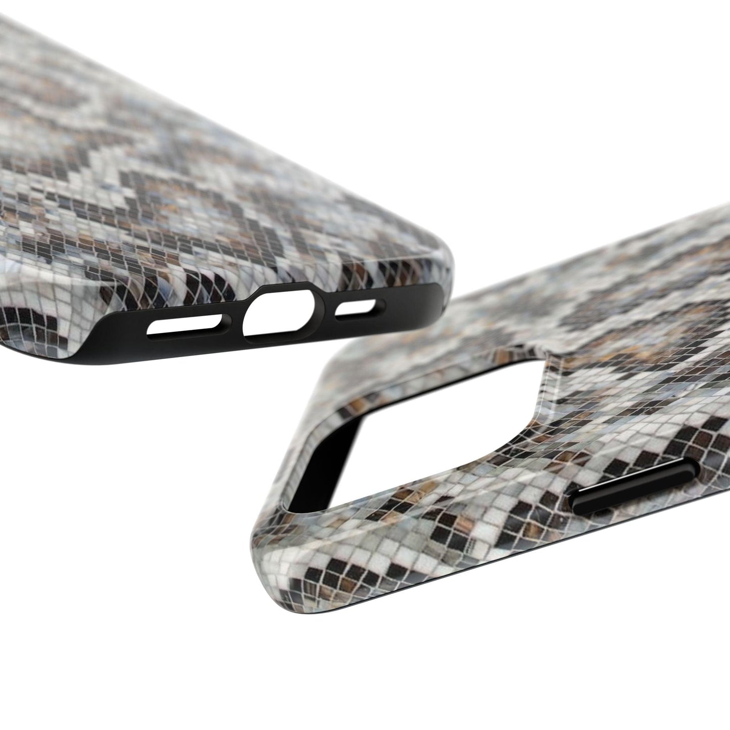 Crawler in Grey Mosaic Tough iPhone Cases