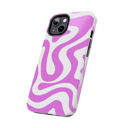 Lilac Swirl Fusion Tough iPhone Cases