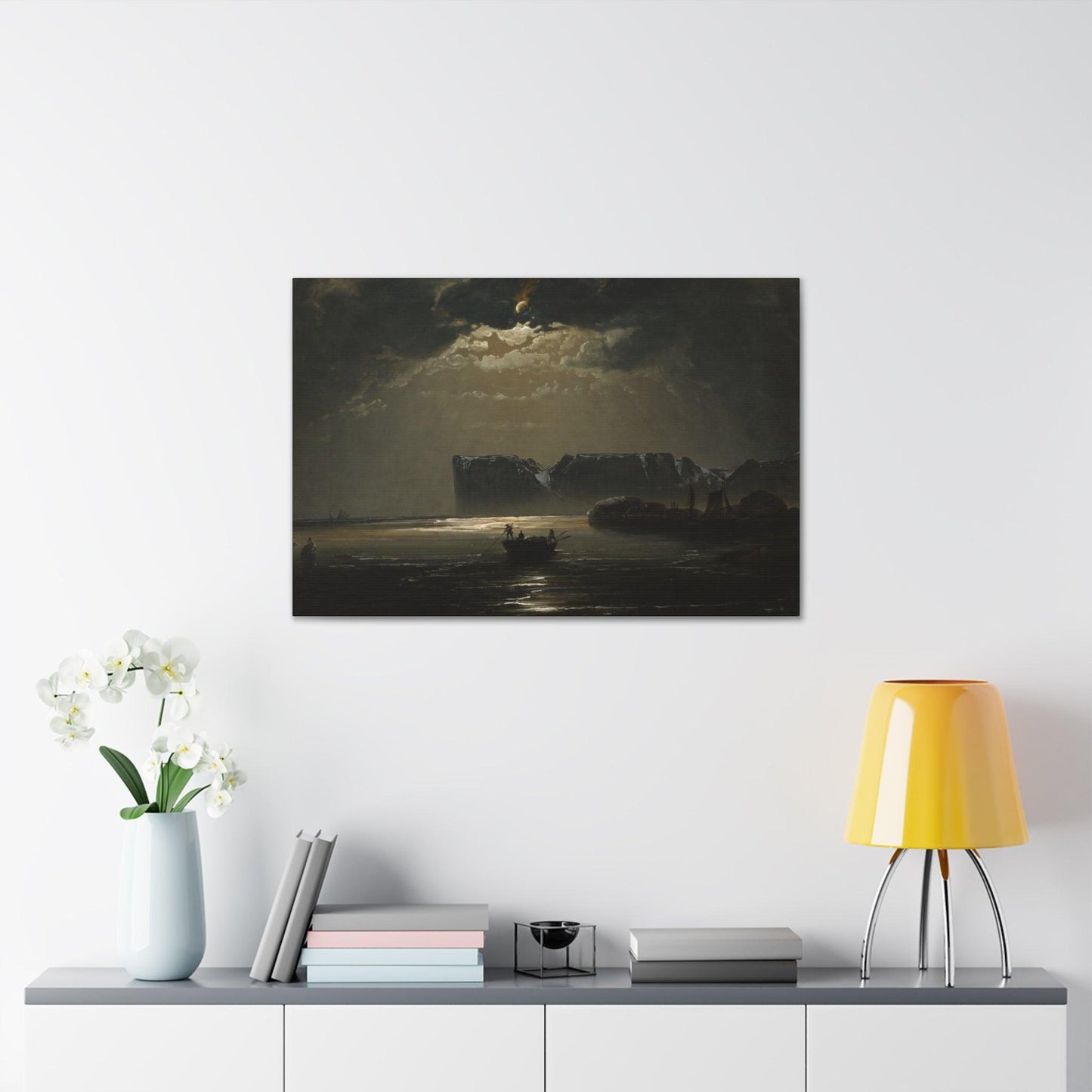 The North Cape by Moonlight by Peder Balke  Canvas Gallery Wraps