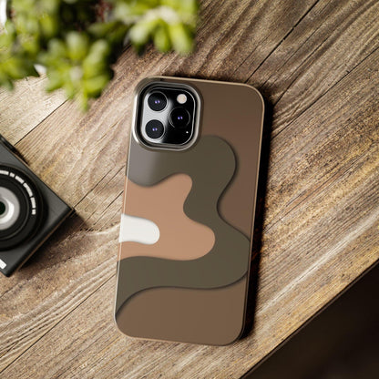 Brown Town Flows Tough iPhone Cases