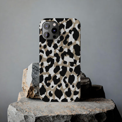 Savanna Noir Spots Slim iPhone Cases